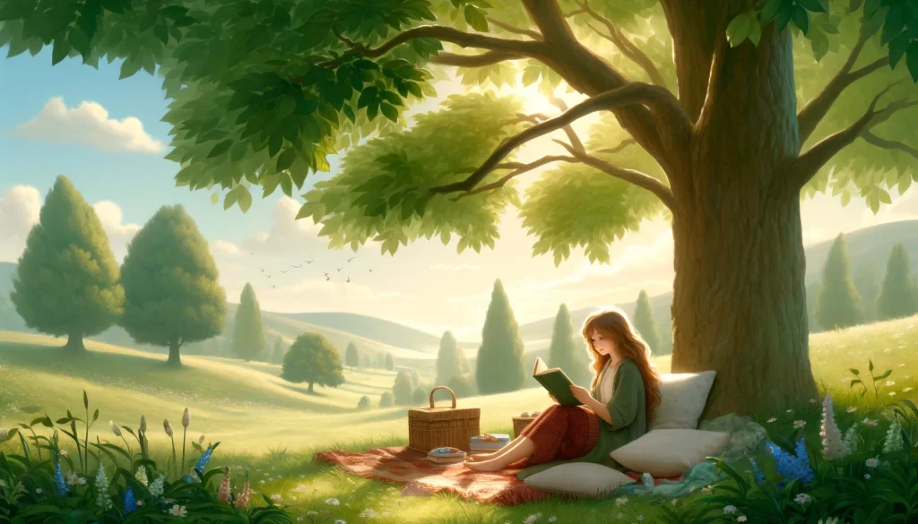 girl reading book drawing easy